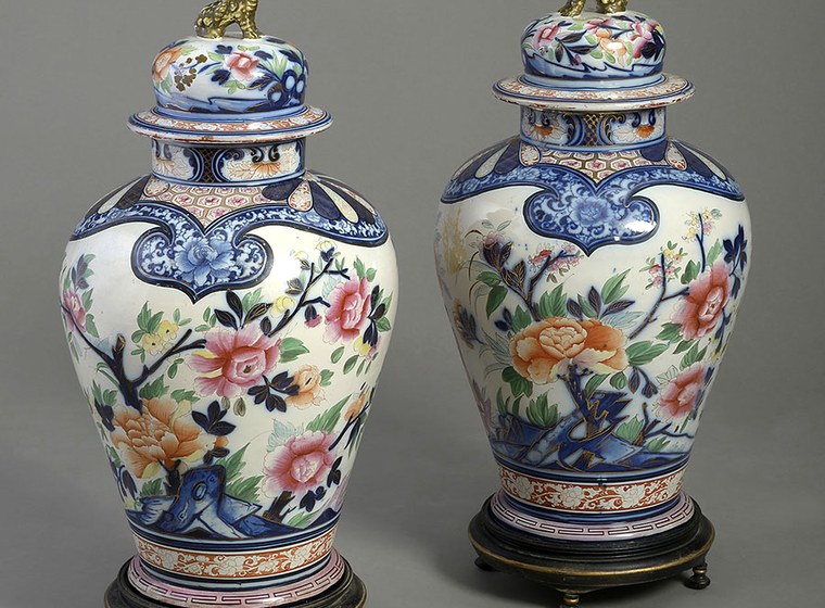 Restored ceramic urn
